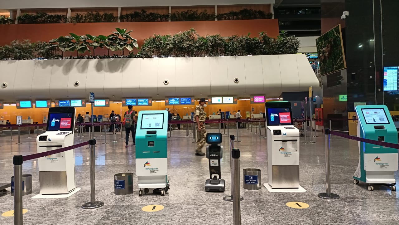 BLR Airport introduces Robots for enhanced Passenger Experience